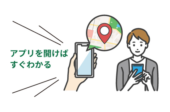 リアルタイム位置確認